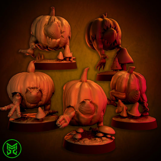 Halloween Chompaz, Space-Faring Orkish Menace Sculpted by Mekka Miniatures, Grimdark Compatible, Scaled for Sci-Fi Miniature Wargames