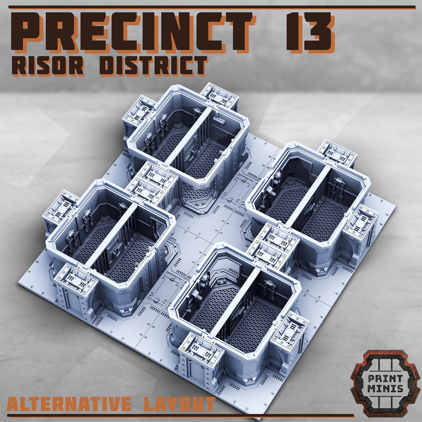 Precinct 13 - Risor District - NPC kit -  Sci-Fi Grimdark Civilians by Print Minis