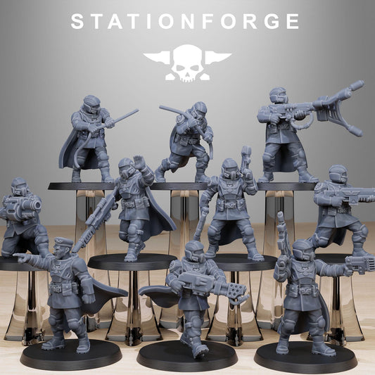 Vaskar Hunters, Death Korps Proxy, Sci-Fi Wargames Miniatures by STATIONFORGE