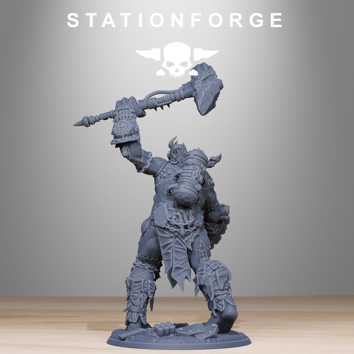 Corrupted Giant, Gigantic Chaotic Stitched-Together Gargant, Sci-Fi Wargames Miniatures by STATIONFORGE