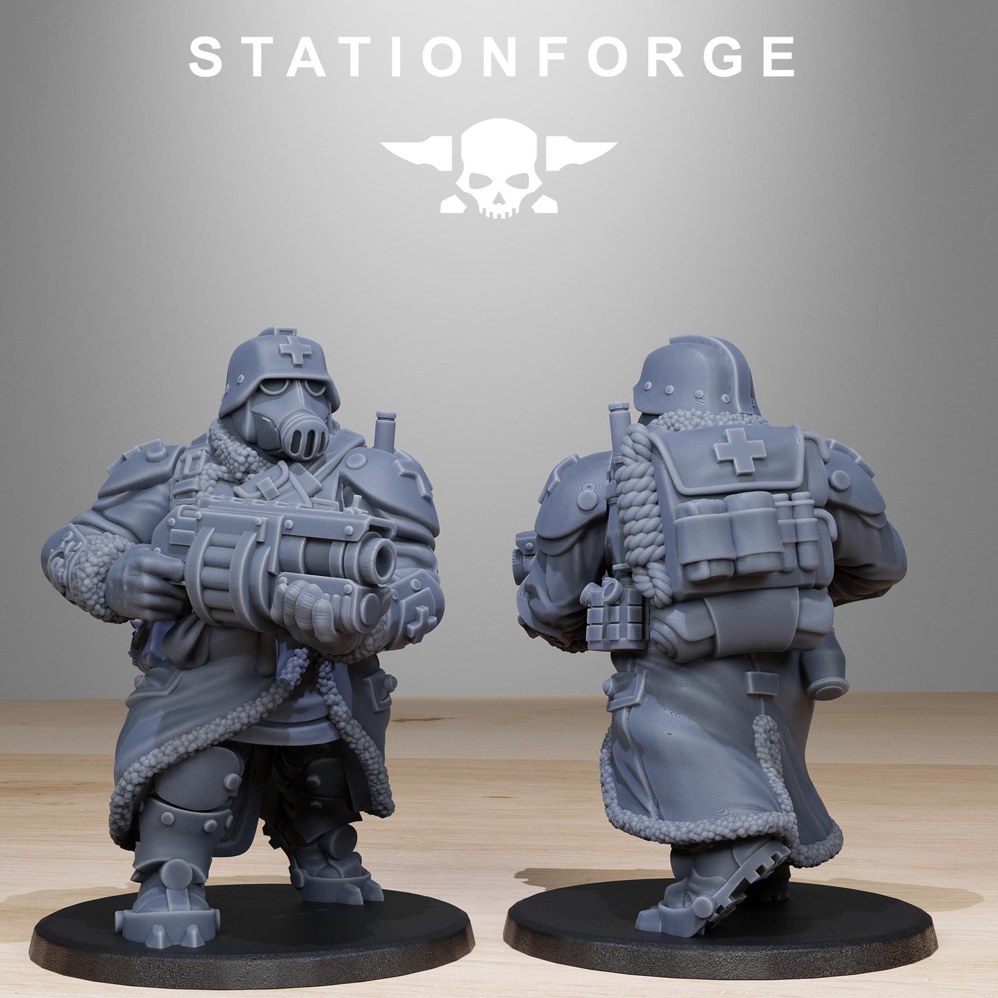 GrimGuard Frostwatch Mutants, Imperial Guard Proxy, Sci-Fi Wargames Miniatures by STATIONFORGE