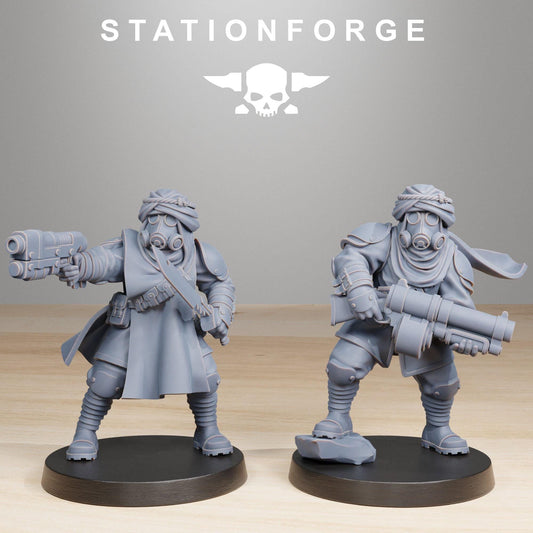 GrimGuard Scorchers, Death Korps Proxy, Sci-Fi Wargames Miniatures by STATIONFORGE