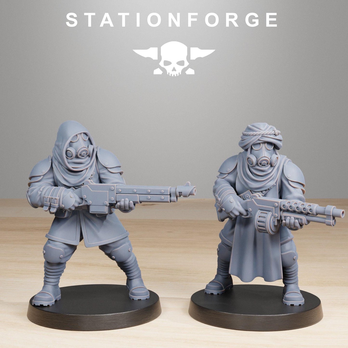 GrimGuard Scorchers, Death Korps Proxy, Sci-Fi Wargames Miniatures by STATIONFORGE