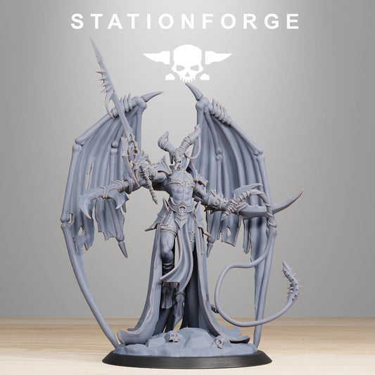 Demon Queen, Chaotic Daemonic Monopose Miniatures Sculpted by STATIONFORGE  for Wargames set in the Grimdark Future
