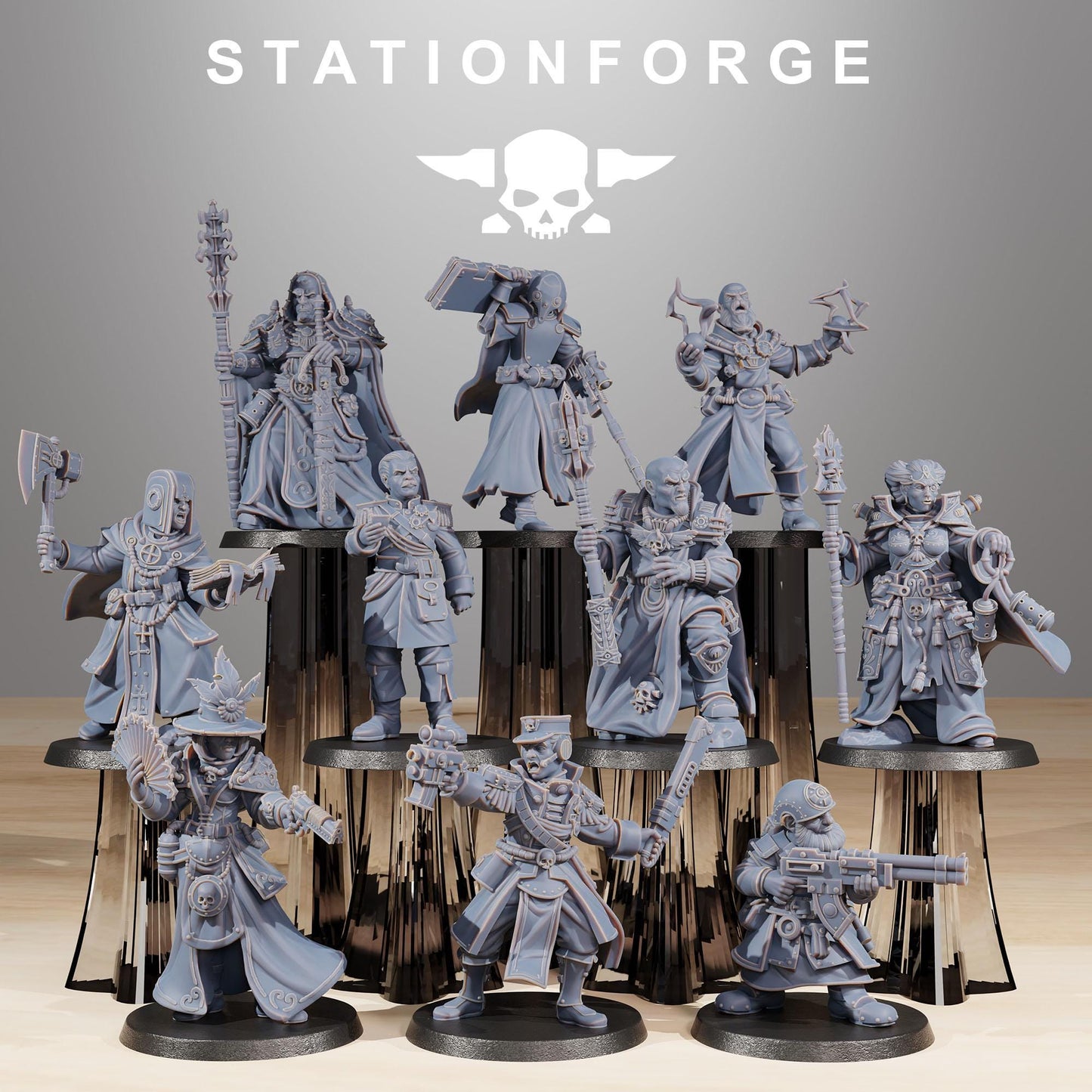 RoyalGuard Elites, Imperial Firstborn Proxy, Sci-Fi Wargames Miniatures by STATIONFORGE
