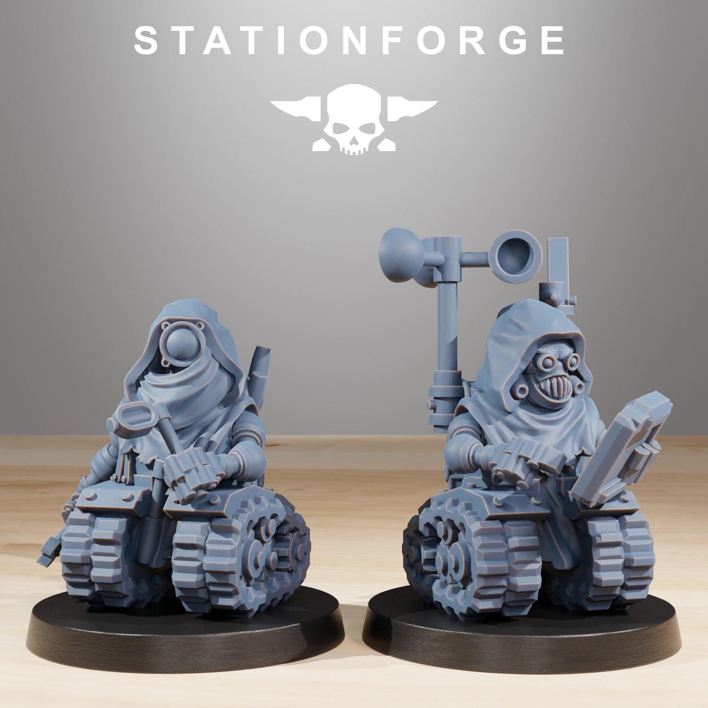 Scavenger Salvagers, Mechanical Drone Bots, Sci-Fi Wargames Miniatures by STATIONFORGE