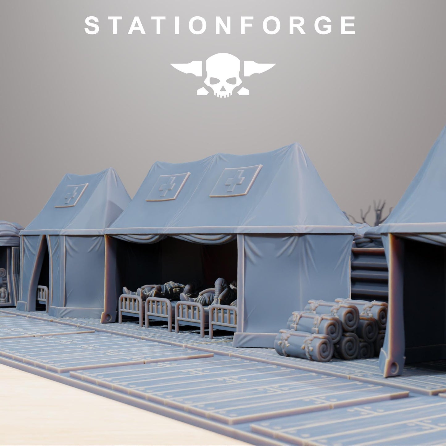 GrimGuard Trench Terrain by STATIONFORGE,  Trench Warfare Terrain, Perfect for Wargames