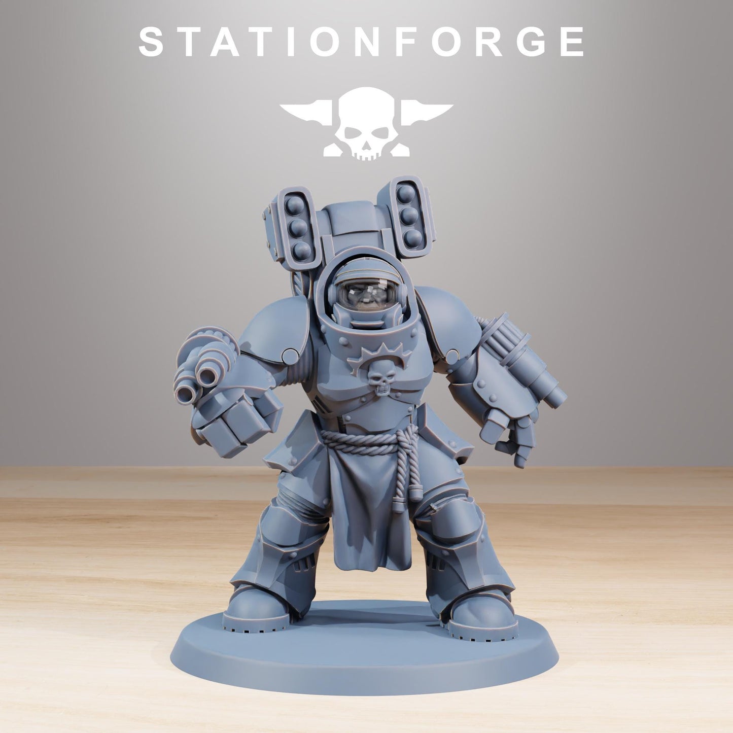 Socratis Support Vanguard, Modular Sci-Fi Marine warriors by STATIONFORGE, Grimdark Wargames Proxy