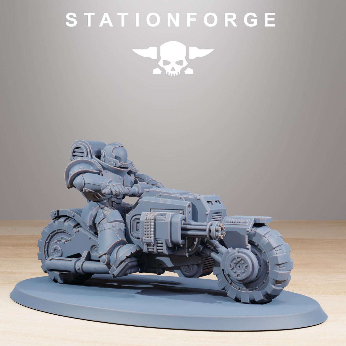 Socratis Bikers, Modular Sci-Fi Marine warriors by STATIONFORGE, Grimdark Wargames Proxy