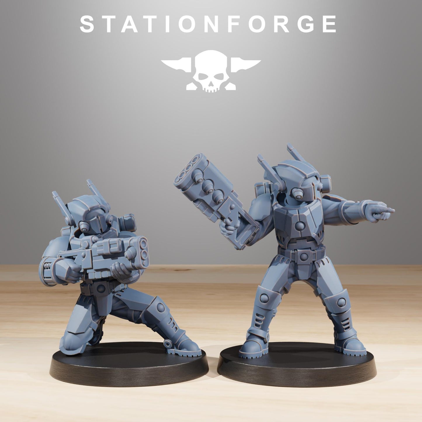 Tarion Clone Infantry, Communitarian Alien Infantry, Sci-Fi Wargames Miniatures by STATIONFORGE