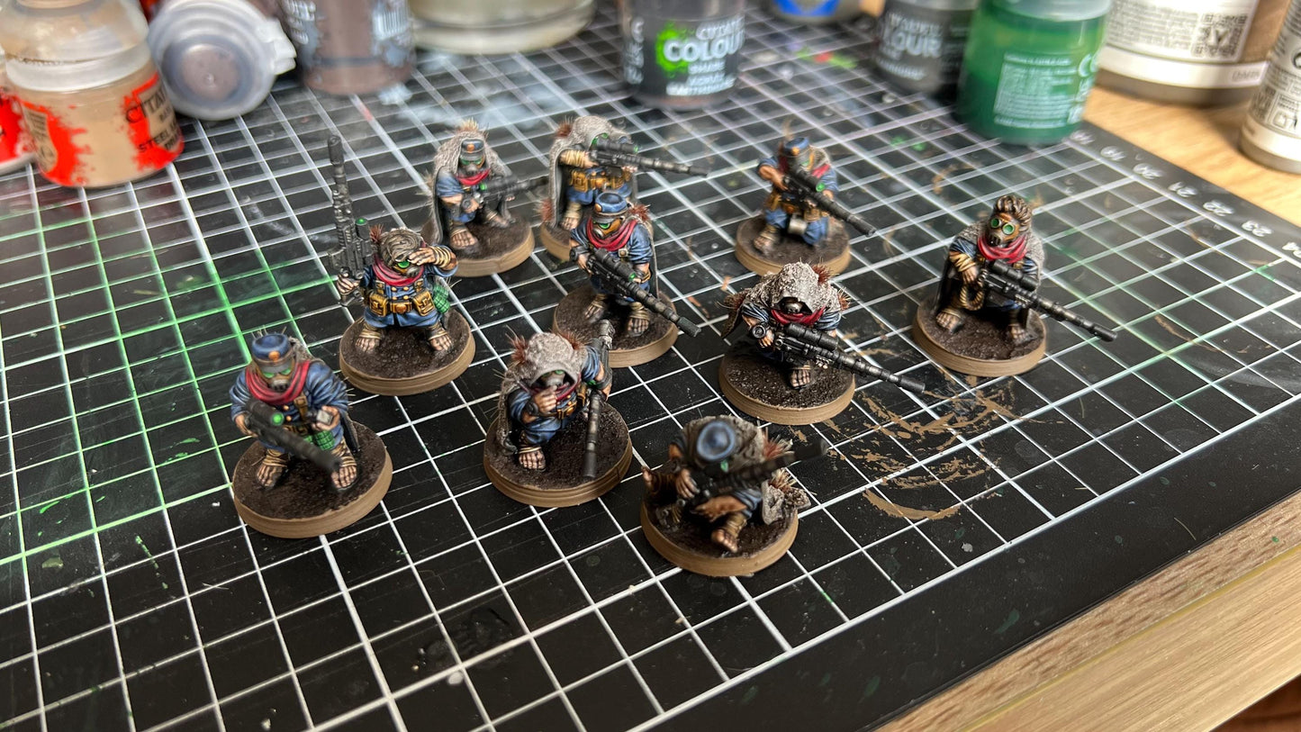 GrimGuard Skulldarts, Death Korps Proxy, Sci-Fi Wargames Miniatures by STATIONFORGE