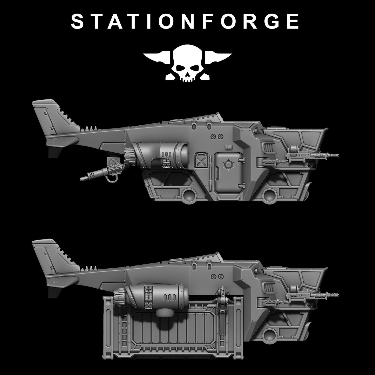 Scavenger Cutlass, Space Techno-bots, modular Sci-Fi warriors by STATIONFORGE, Sci-Fi Wargames Cyber-themed Grimdark miniatures
