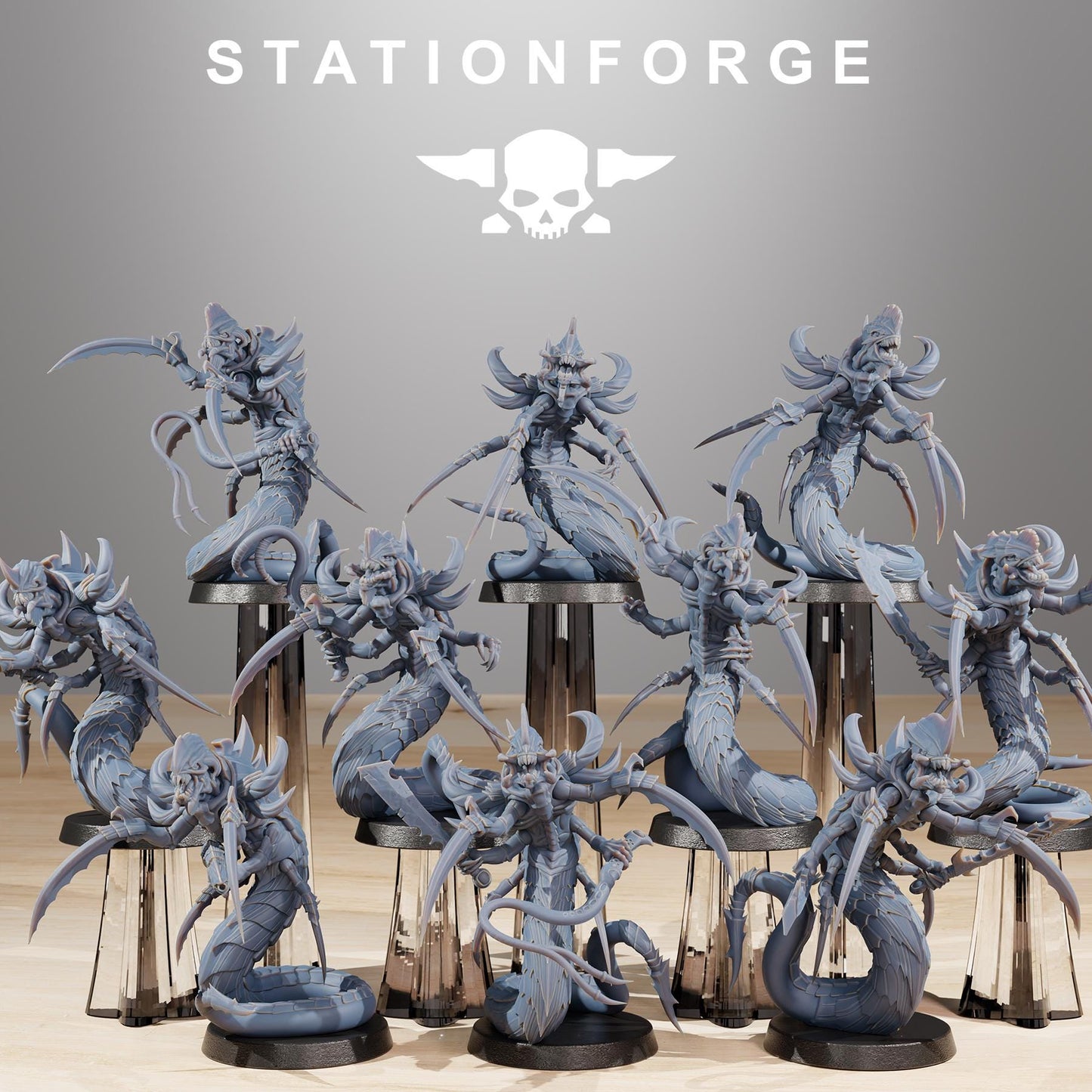 Xenarid Serpents - Xenarid Alien Bugs -  Sci-Fi Grimdark Bug aliens by STATIONFORGE