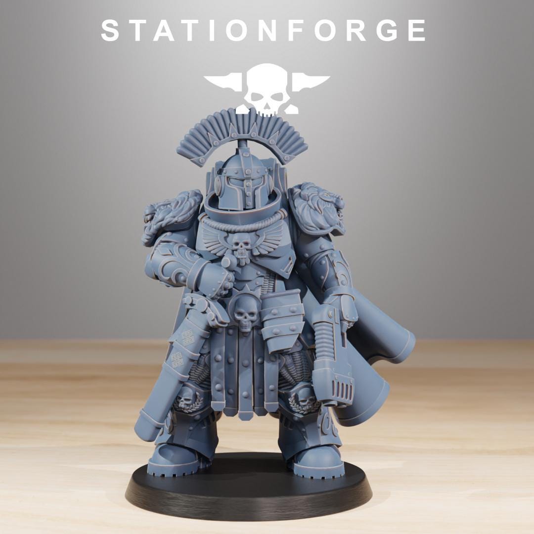 Socratis Guardmen, Modular Sci-Fi Marine warriors by STATIONFORGE, Grimdark Wargames Proxy