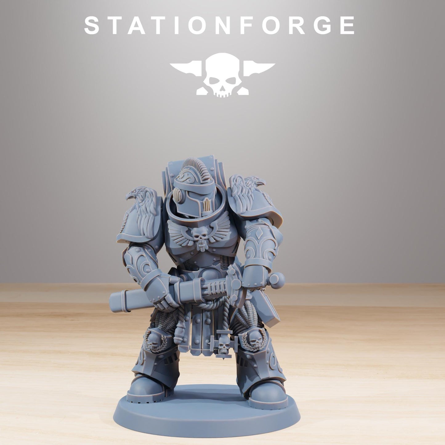 Socratis Guardmen, Modular Sci-Fi Marine warriors by STATIONFORGE, Grimdark Wargames Proxy