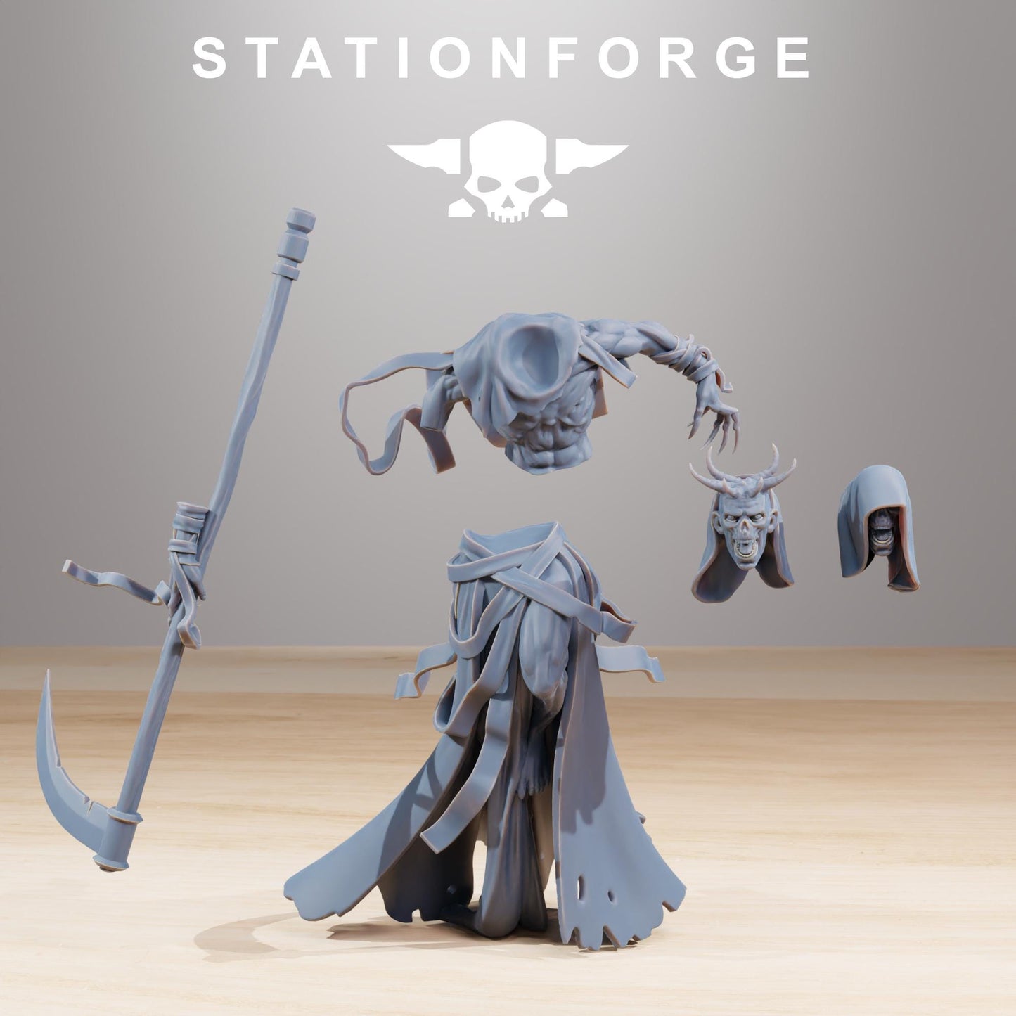 Astronet Void Deity, Modular Sci-Fi Marine warriors by STATIONFORGE, Grimdark Wargames Proxy