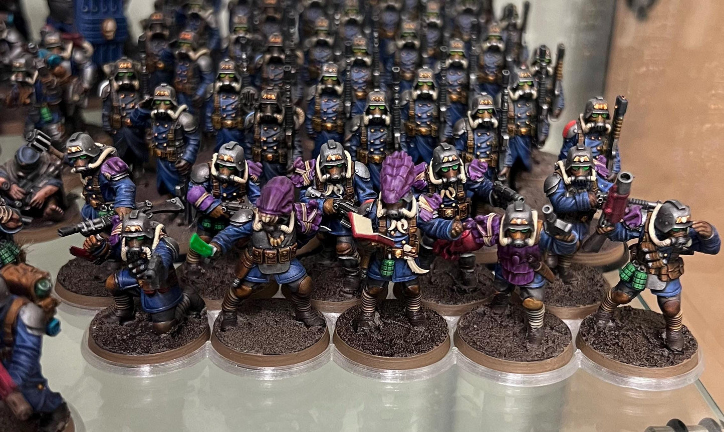 GrimGuard Xenarid Hunters, Death Korps Proxy, Sci-Fi Wargames Miniatures by STATIONFORGE