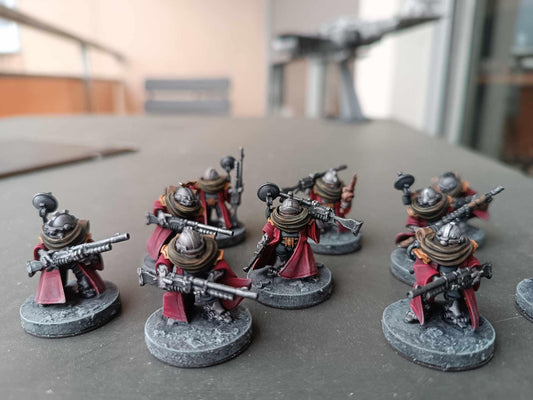 Scavenger Advanced Junkards, Space Techno-bots, modular Sci-Fi warriors by STATIONFORGE, Sci-Fi Wargames Cyber-themed Grimdark miniatures