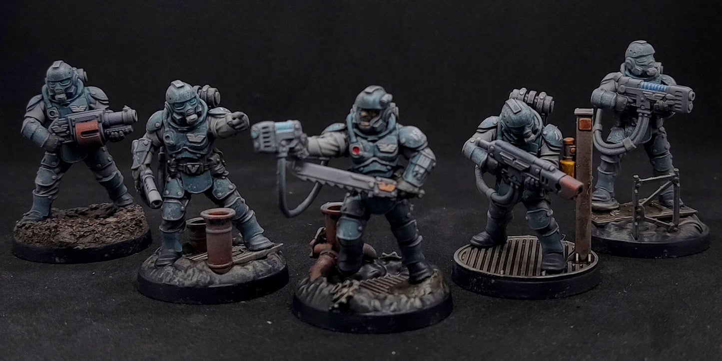 Vaskar Commandos, Death Korps Proxy, Sci-Fi Wargames Miniatures by STATIONFORGE