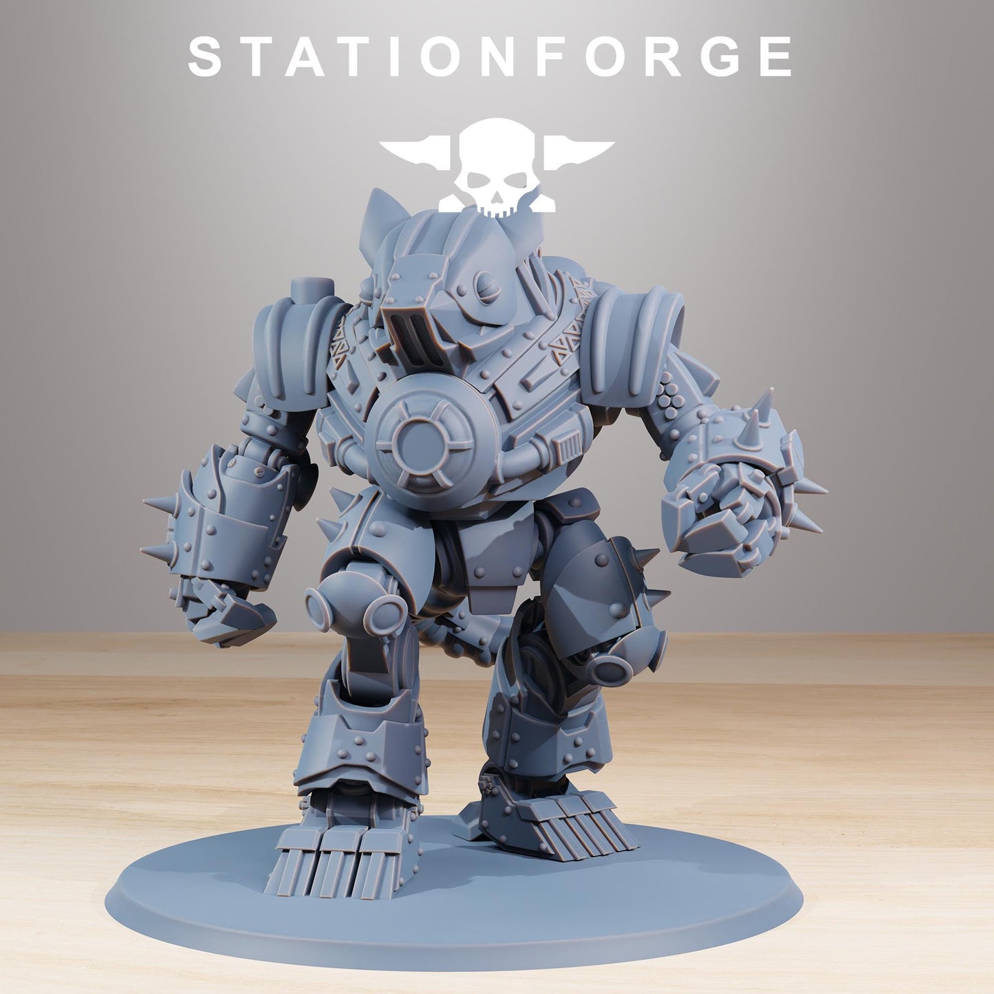 Raticus Clankers, Space Techno-Rats, monopose Sci-Fi warriors by STATIONFORGE, Sci-Fi Wargames Rat-Themed Grimdark miniatures
