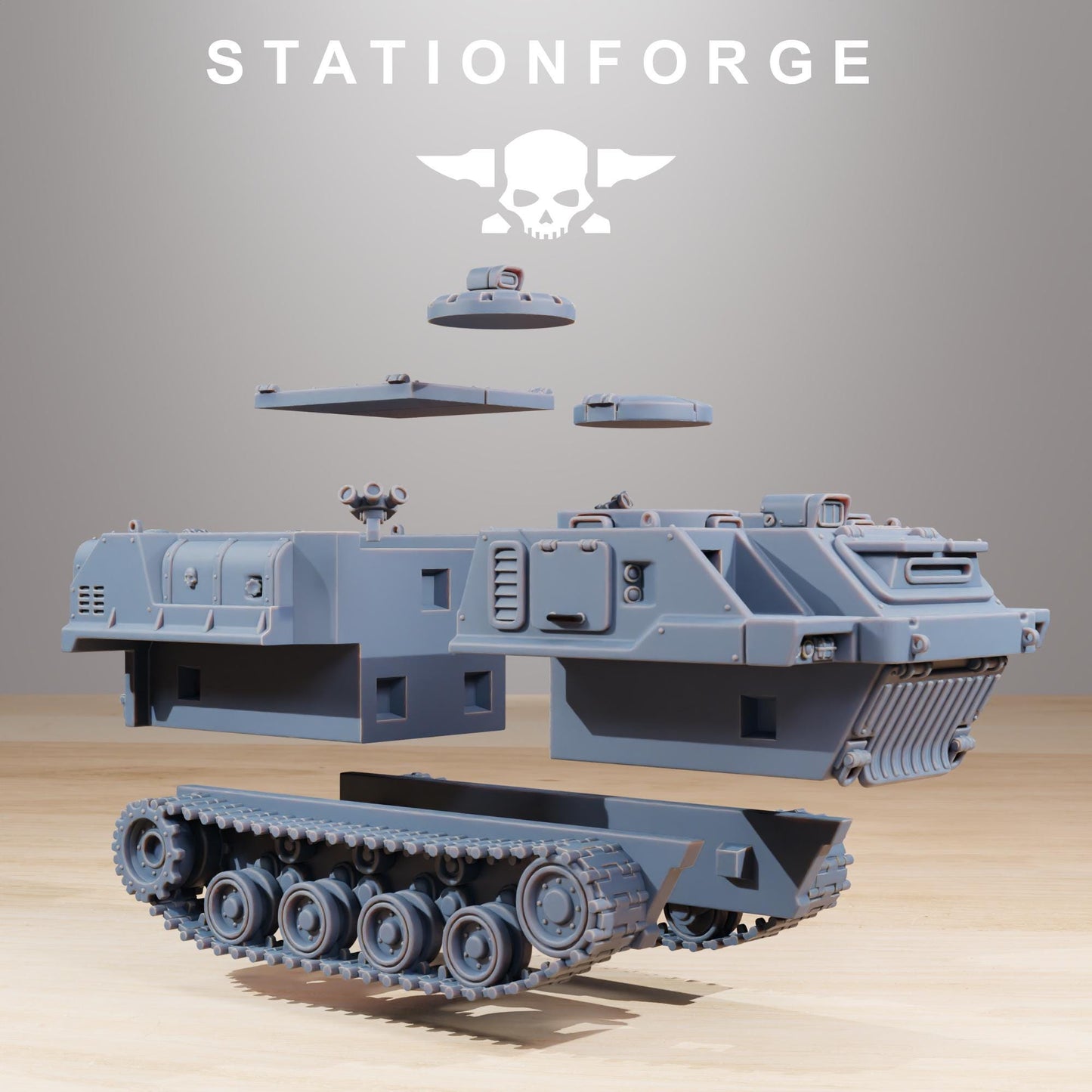 Socratis Predator Tank - Socratis Marines  - Futuristic Marine Army, Sci-Fi Space Scout Vehicle by STATIONFORGE