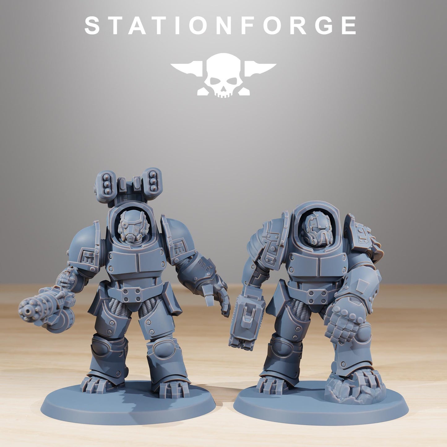 Socratis Vanguard, Modular Sci-Fi Marine warriors by STATIONFORGE, Grimdark Wargames Proxy