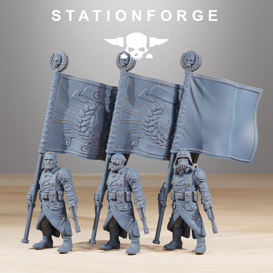 GrimGuard Combatants, Death Korps Proxy, Sci-Fi Wargames Miniatures by STATIONFORGE