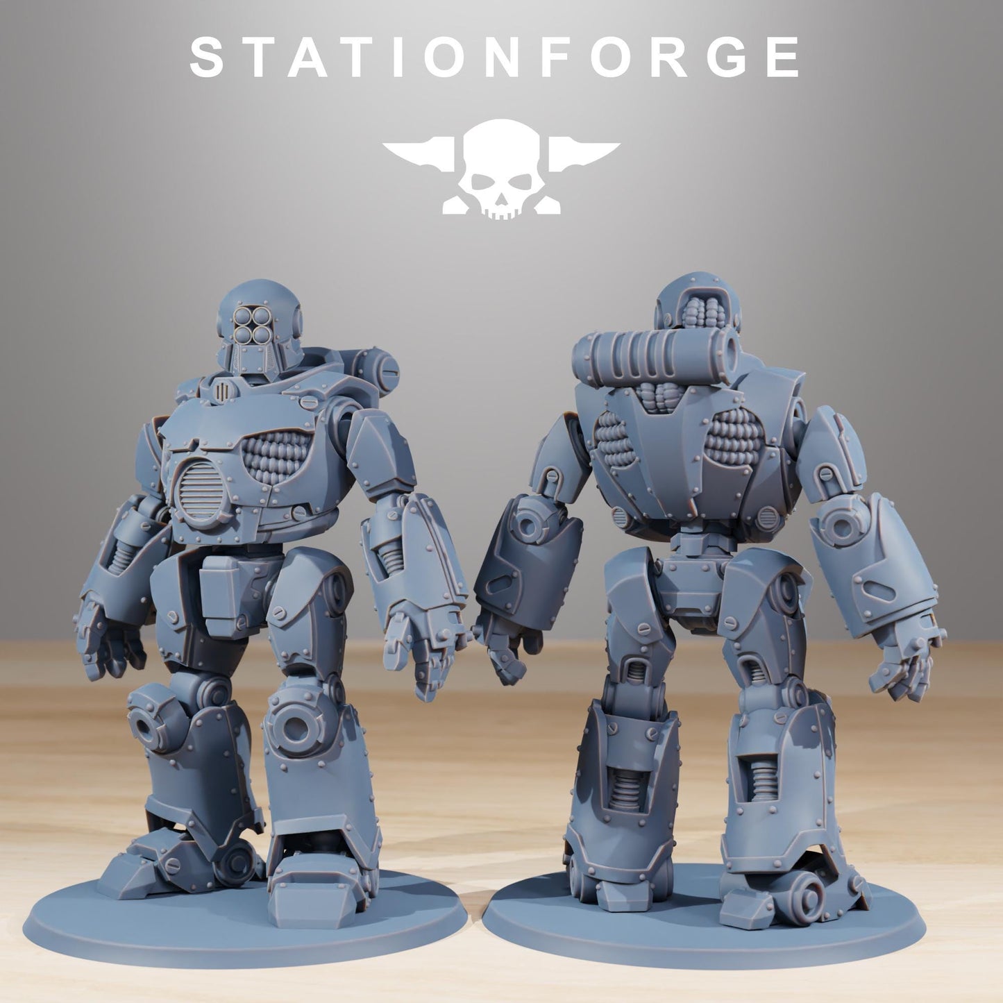 Scavenger Droitex Mk3, Mechanical Robot Infantry, Sci-Fi Wargames Miniatures by STATIONFORGE