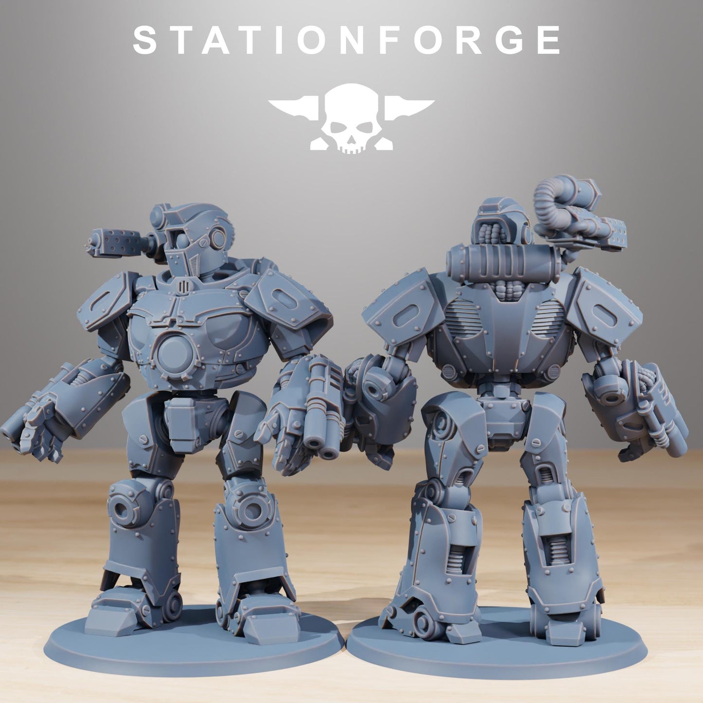Scavenger Droitex Mk3, Mechanical Robot Infantry, Sci-Fi Wargames Miniatures by STATIONFORGE