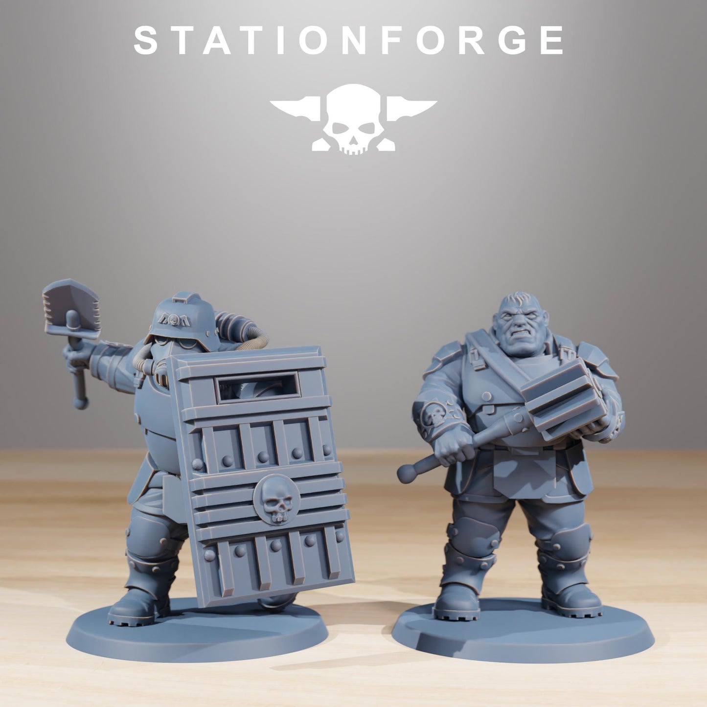 GrimGuard Mutants, Imperial Guard Proxy, Sci-Fi Wargames Miniatures by STATIONFORGE