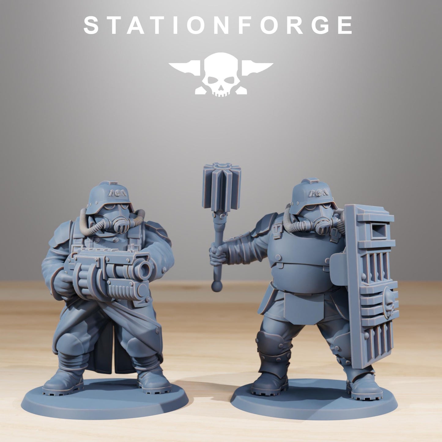 GrimGuard Mutants, Imperial Guard Proxy, Sci-Fi Wargames Miniatures by STATIONFORGE