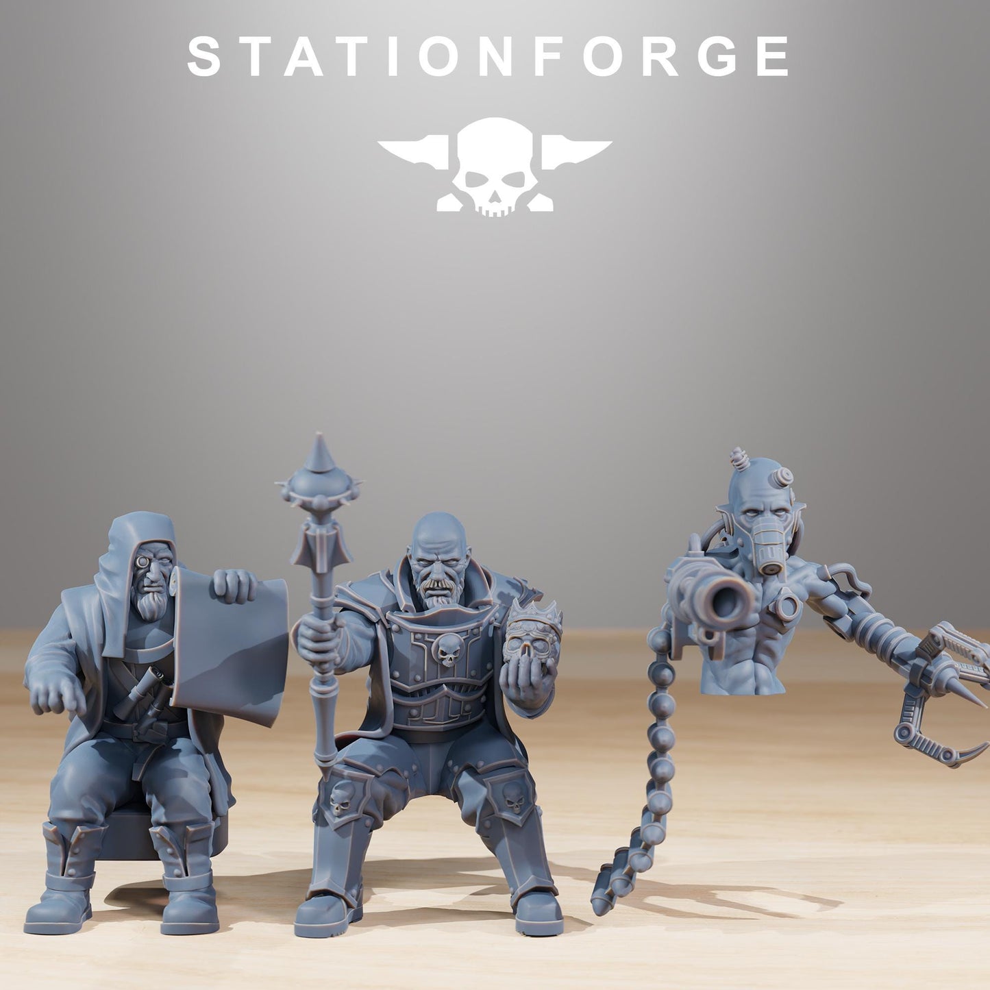 RoyalGuard Royals, Death Korps Proxy, Sci-Fi Wargames Miniatures by STATIONFORGE