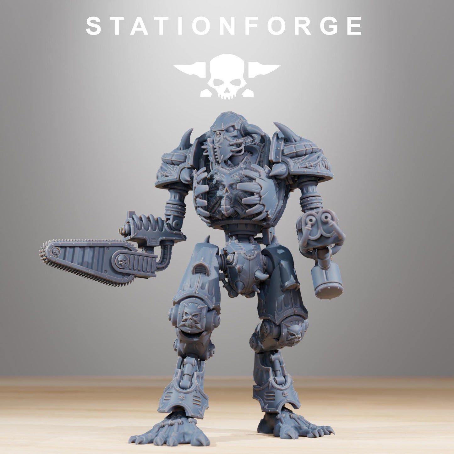 Pythonicus Armageddon, Modular Sci-Fi Titanic Warbot by STATIONFORGE, Grimdark Wargames Proxy