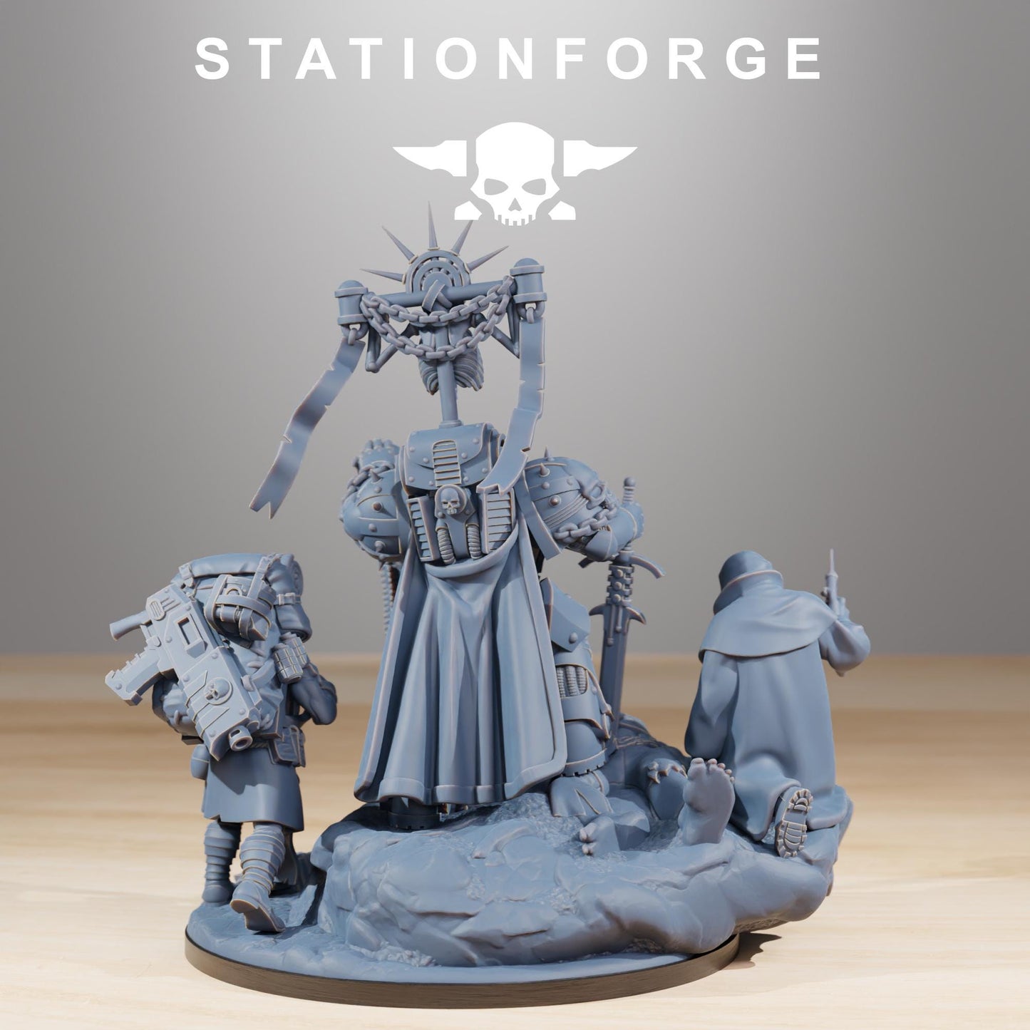Socratis Grand Master, Modular Sci-Fi Marine warriors by STATIONFORGE, Grimdark Wargames Proxy