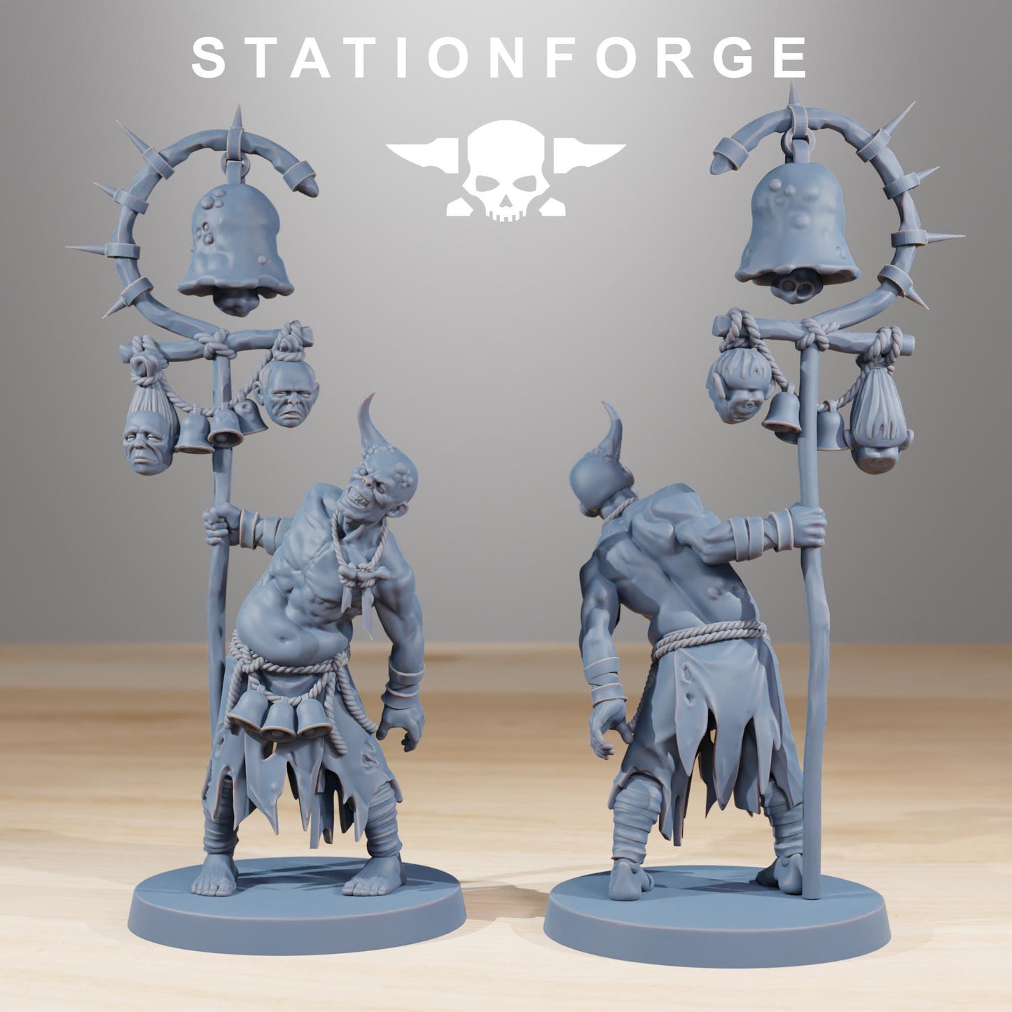 Corrupted Guard Walkers, Chaos Worshipper Sci-Fi Wargames Miniatures by STATIONFORGE, Corrupted Imperial Guard