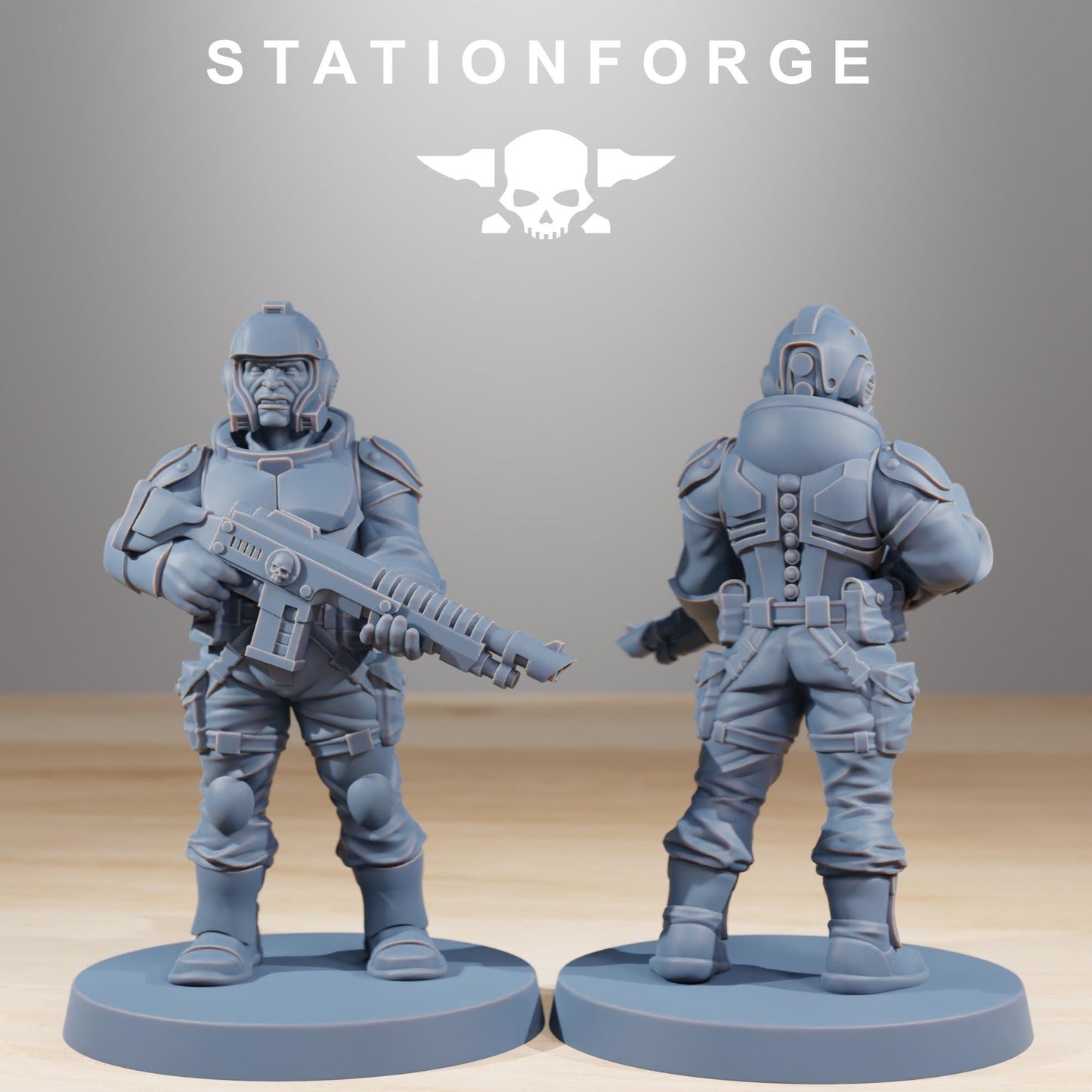 Vaskar Warmech, Death Korps Proxy, Sci-Fi Wargames Miniatures by STATIONFORGE