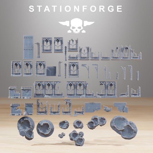 StationForge Resin Wargame Terrain, Trench Warfare