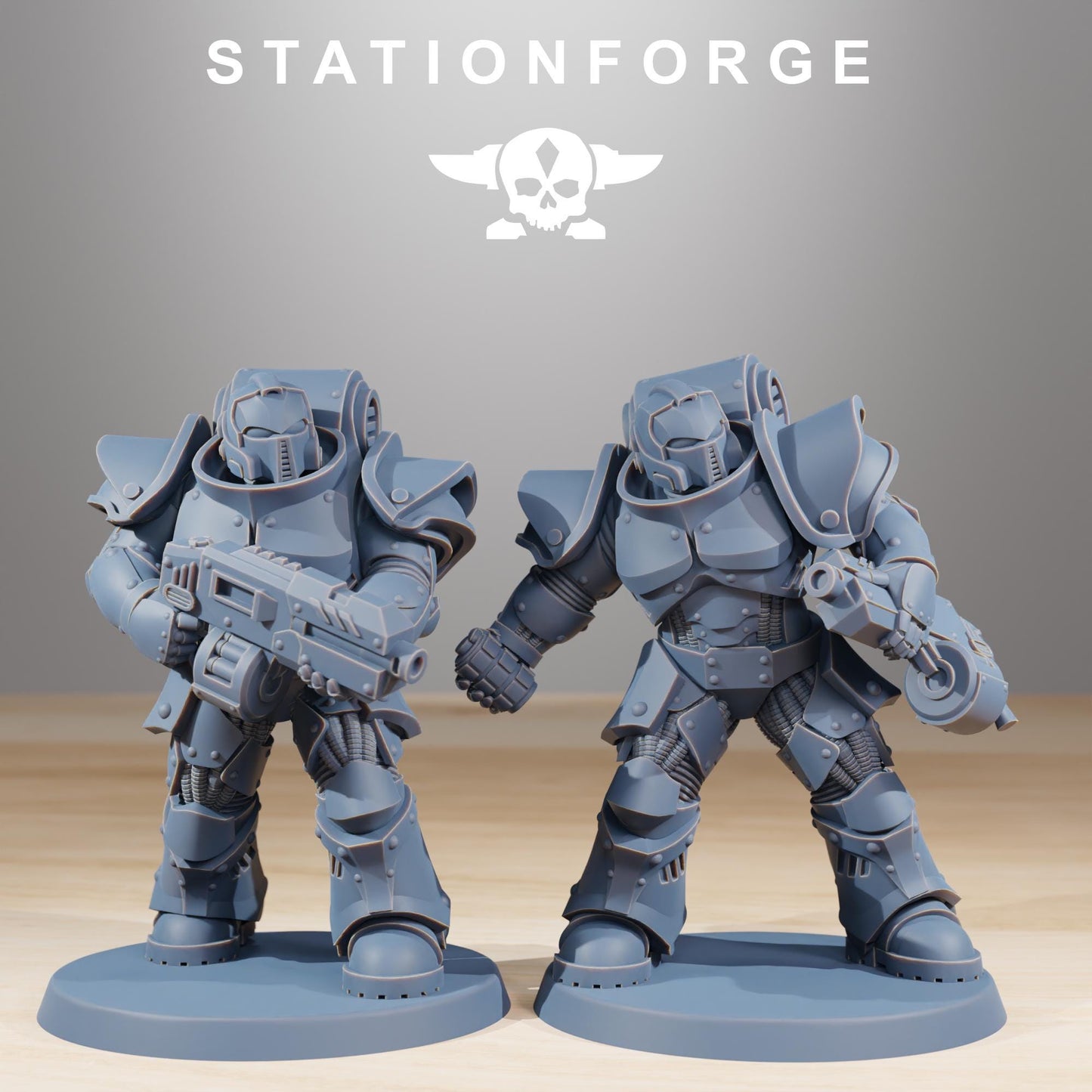 Socratis Legion Infantry, Modular Sci-Fi Marine warriors by STATIONFORGE, Grimdark Wargames Proxy