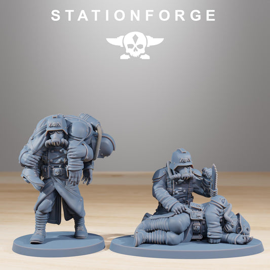 GrimGuard The Fallen, Death Korps Proxy, Sci-Fi Wargames Miniatures by STATIONFORGE