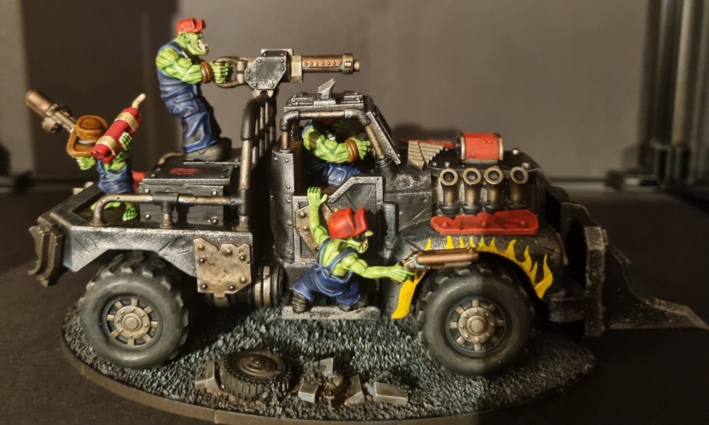 Orkaz Speedsters, Space-Faring Orkish Menace Sculpted by STATIONFORGE, Grimdark Compatible, Sci-Fi Wargame Scale