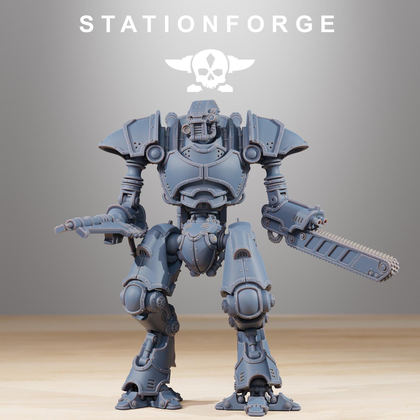 Scavenger Armageddon, Modular Sci-Fi Titanic Warbot by STATIONFORGE, Grimdark Wargames Proxy