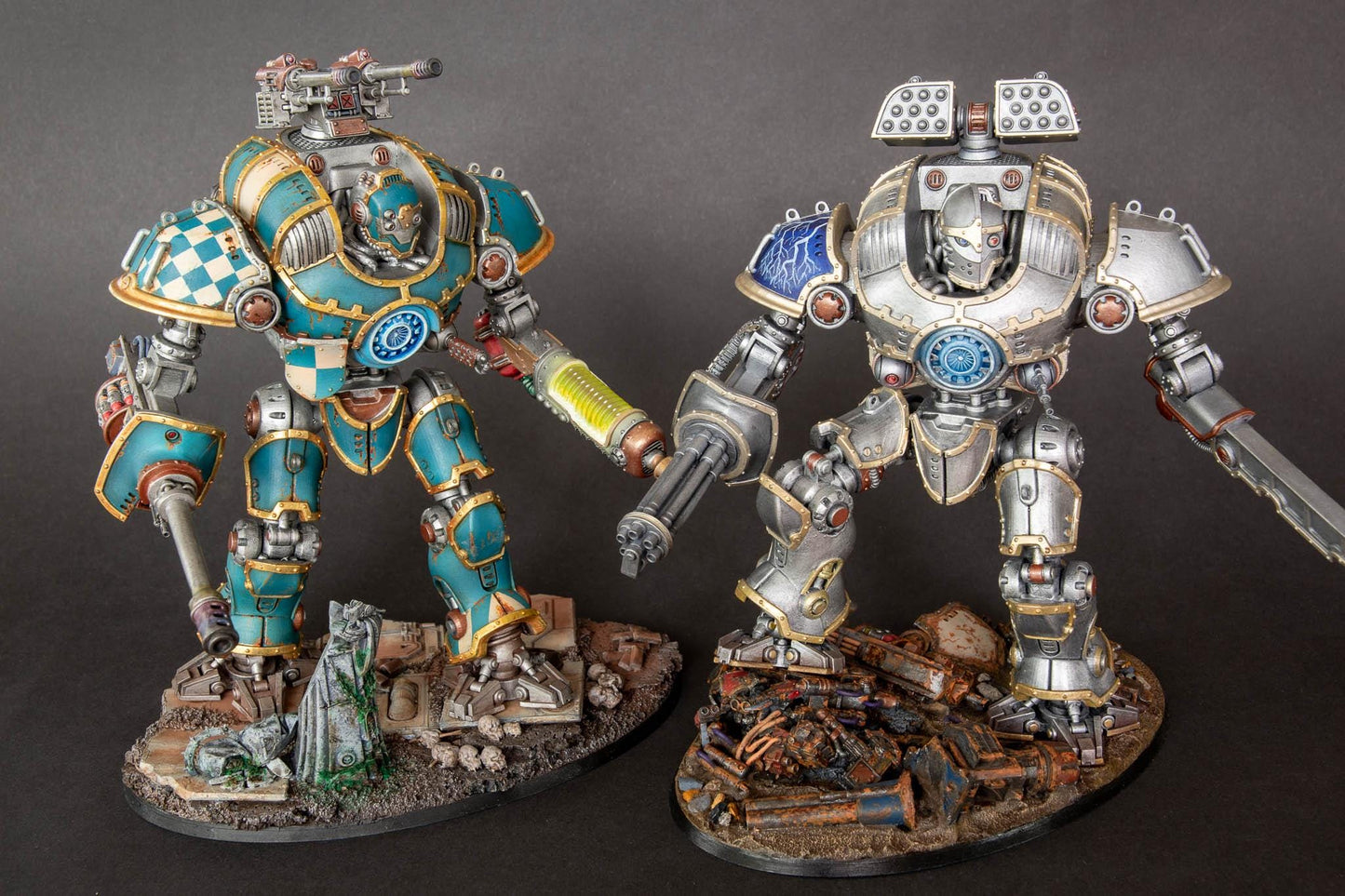 Scavenger Defender Mk2, Modular Sci-Fi Titanic Warbot by STATIONFORGE, Grimdark Wargames Proxy