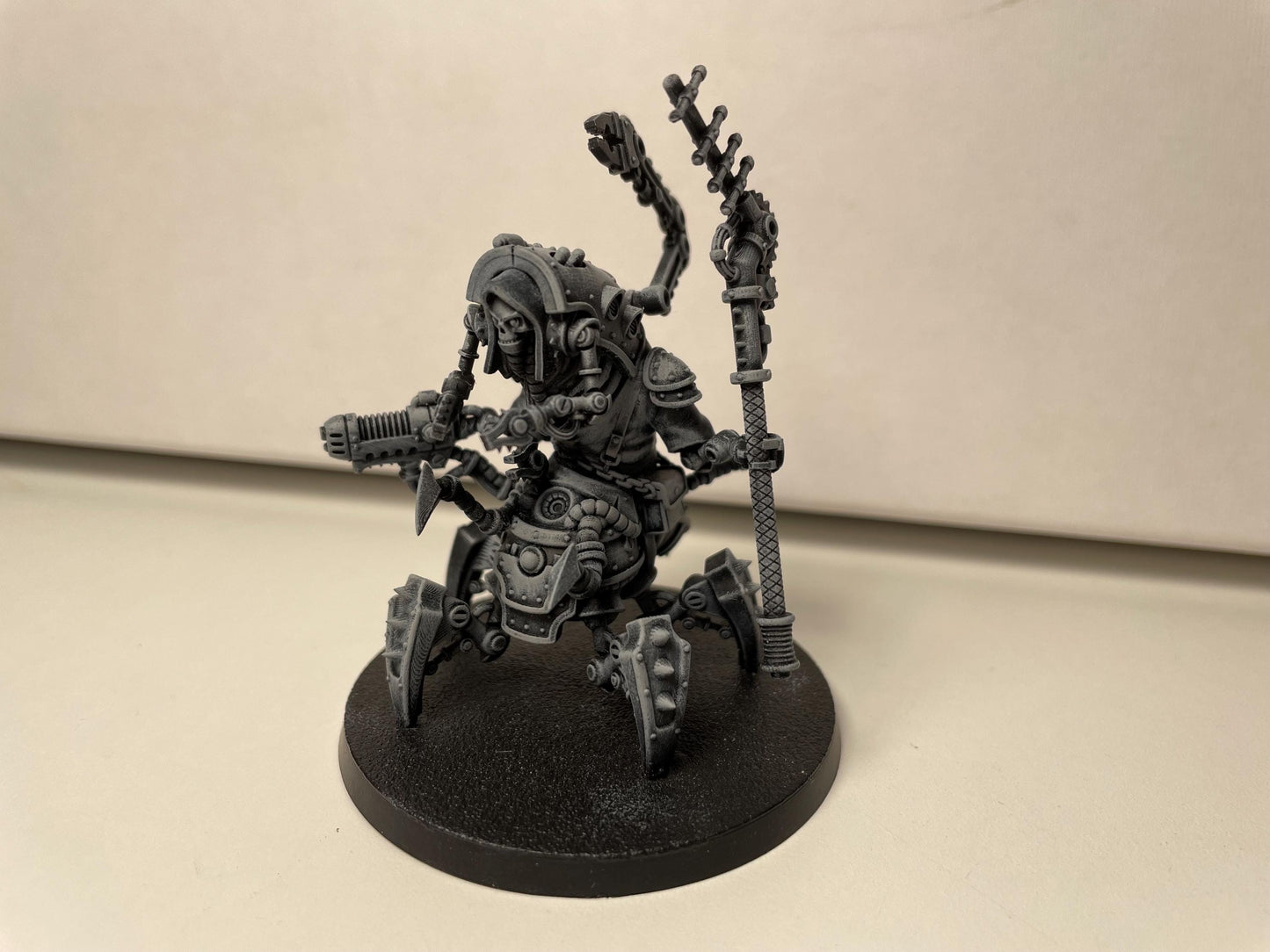Scavenger Buglator, Space Techno-bots, modular Sci-Fi warriors by STATIONFORGE, Sci-Fi Wargames Cyber-themed Grimdark miniatures