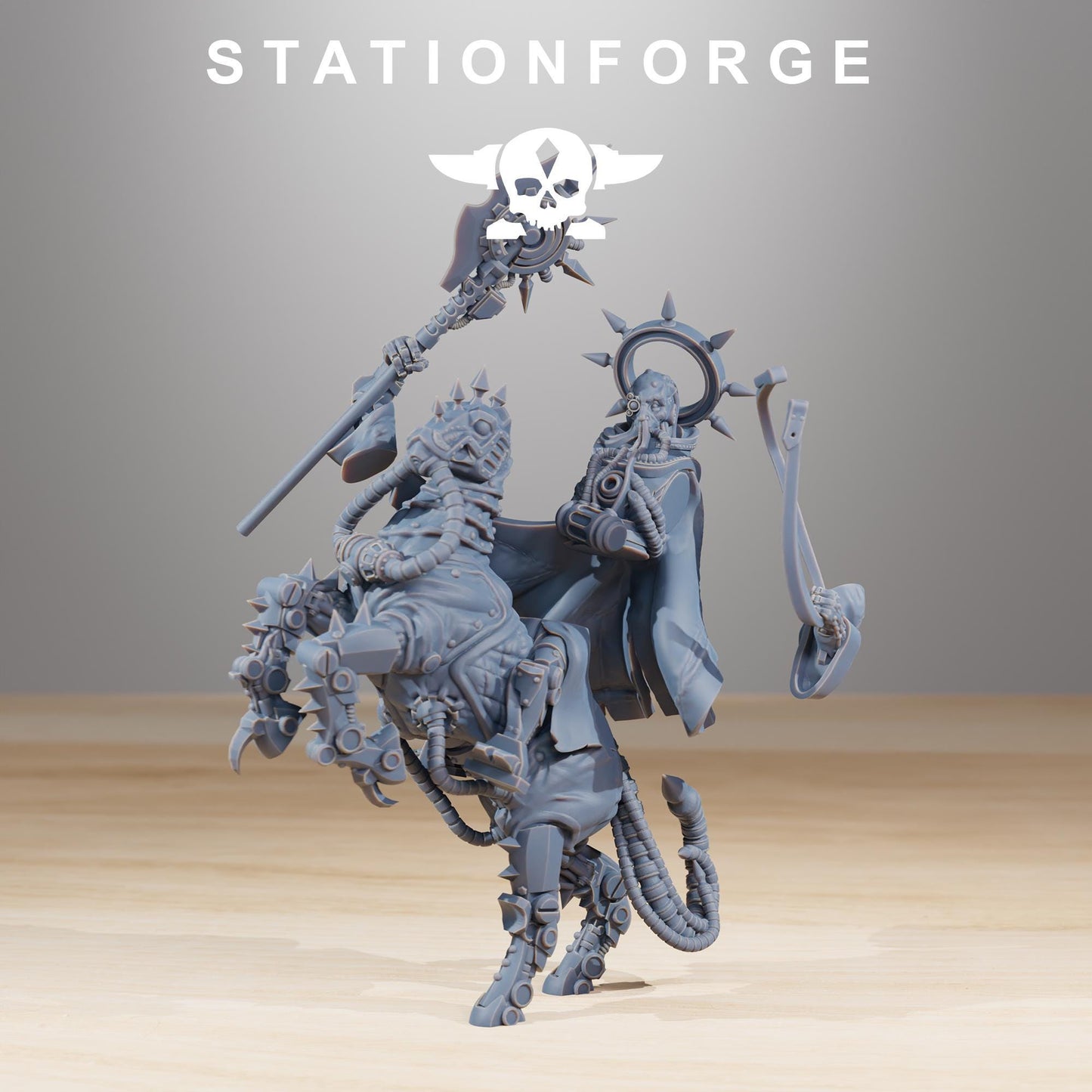 Scavenger The Fallen, Space Techno-bots, modular Sci-Fi warriors by STATIONFORGE, Sci-Fi Wargames Cyber-themed Grimdark miniatures