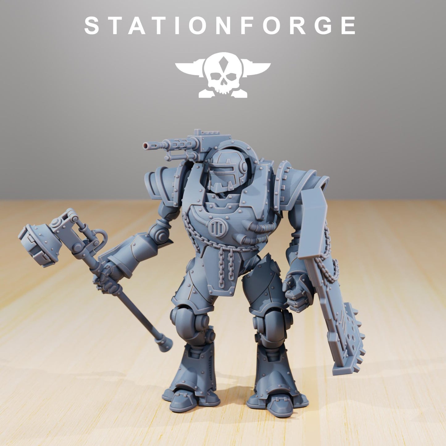 Scavenger Exutars, Mechanical Robot Infantry, Sci-Fi Wargames Miniatures by STATIONFORGE