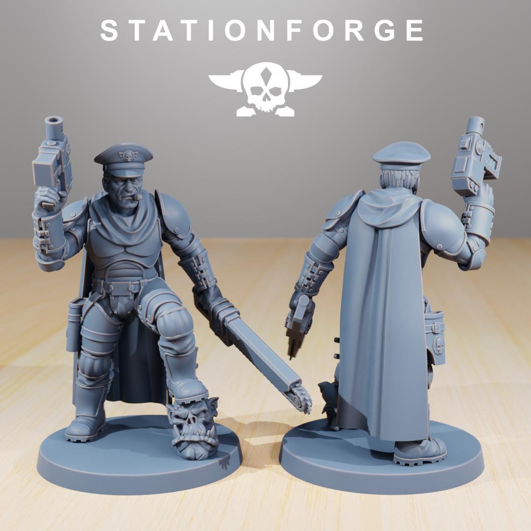Vaskar Orkaz Hunters, Death Korps Proxy, Sci-Fi Wargames Miniatures by STATIONFORGE