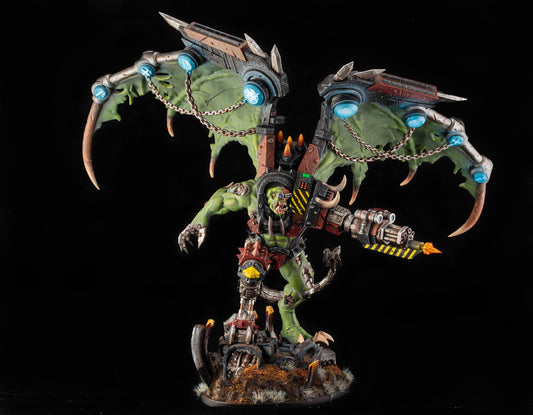 Orkaz Thazaron, Space-Faring Orkish Menace Sculpted by STATIONFORGE, Grimdark Compatible, Sci-Fi Wargame Scale