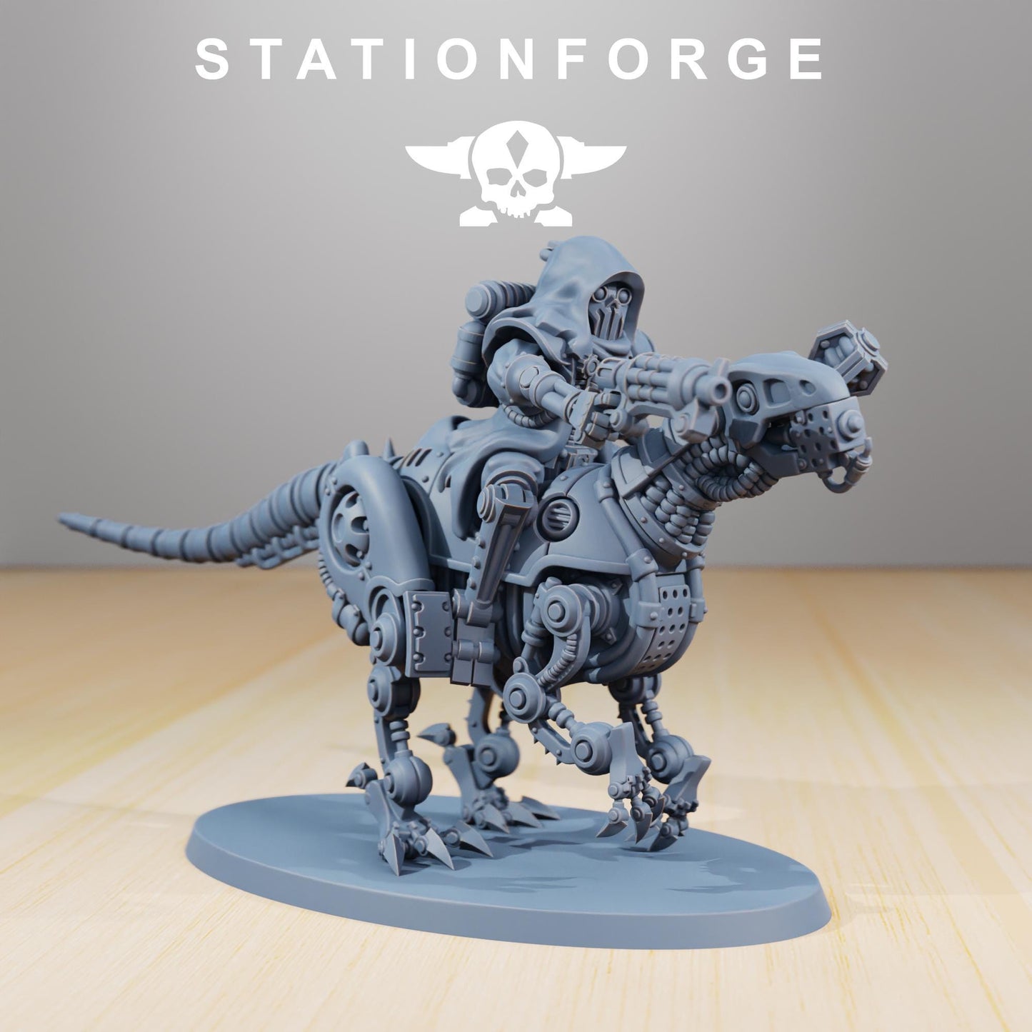 Scavenger Riders, Space Techno-bots, modular Sci-Fi warriors by STATIONFORGE, Sci-Fi Wargames Cyber-themed Grimdark miniatures
