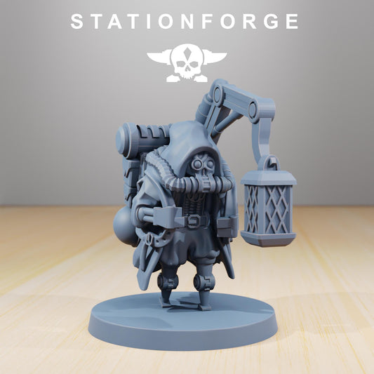 Scavenger Adventurer, Space Techno-bots, modular Sci-Fi warriors by STATIONFORGE, Sci-Fi Wargames Cyber-themed Grimdark miniatures