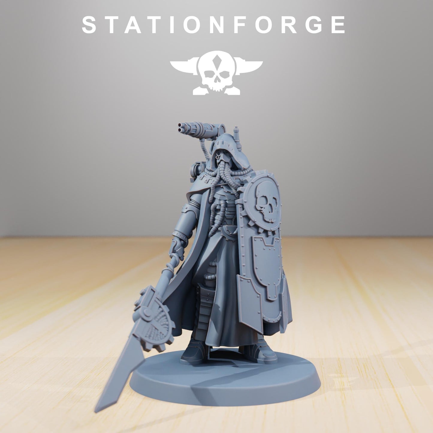 Scavenger Legionnaire, Space Techno-bots, modular Sci-Fi warriors by STATIONFORGE, Sci-Fi Wargames Cyber-themed Grimdark miniatures